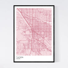 Load image into Gallery viewer, Tucson City Map Print