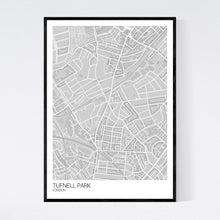 Load image into Gallery viewer, Map of Tufnell Park, London