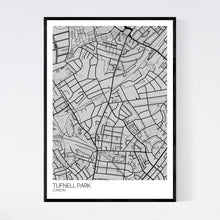 Load image into Gallery viewer, Tufnell Park Neighbourhood Map Print