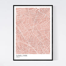 Load image into Gallery viewer, Tufnell Park Neighbourhood Map Print
