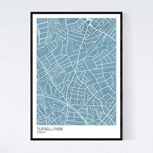 Tufnell Park Neighbourhood Map Print