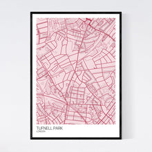 Load image into Gallery viewer, Tufnell Park Neighbourhood Map Print