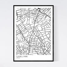 Load image into Gallery viewer, Tufnell Park Neighbourhood Map Print
