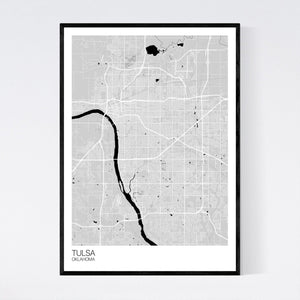 Map of Tulsa, Oklahoma