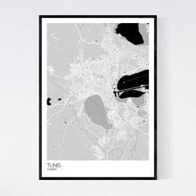 Load image into Gallery viewer, Tunis City Map Print
