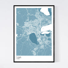 Load image into Gallery viewer, Tunis City Map Print