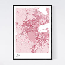 Load image into Gallery viewer, Tunis City Map Print