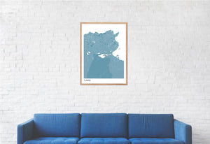 Map of Tunisia, 