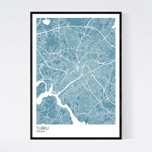 Load image into Gallery viewer, Turku City Map Print