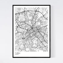 Load image into Gallery viewer, Turku City Map Print