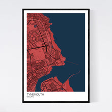 Load image into Gallery viewer, Tynemouth Town Map Print