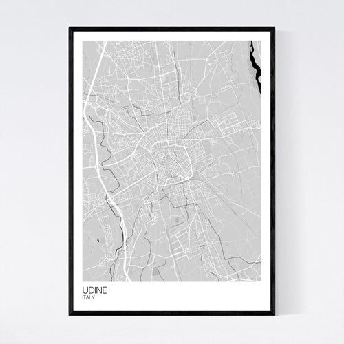 Map of Udine, Italy