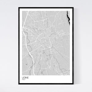 Map of Udine, Italy