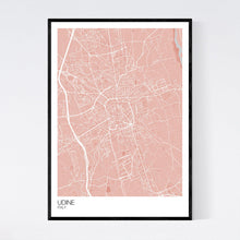 Load image into Gallery viewer, Udine City Map Print