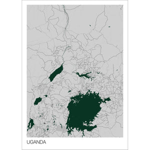 Map of Uganda, 