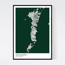 Load image into Gallery viewer, Uists &amp; Barra Island Map Print