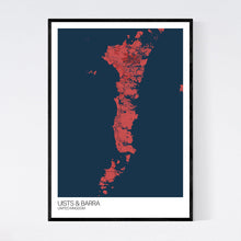 Load image into Gallery viewer, Uists &amp; Barra Island Map Print