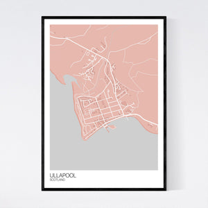 Ullapool Town Map Print