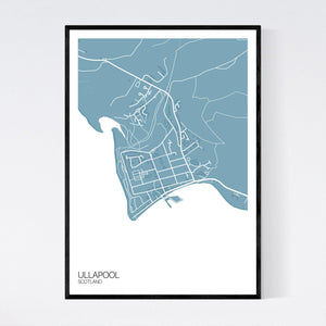 Ullapool Town Map Print