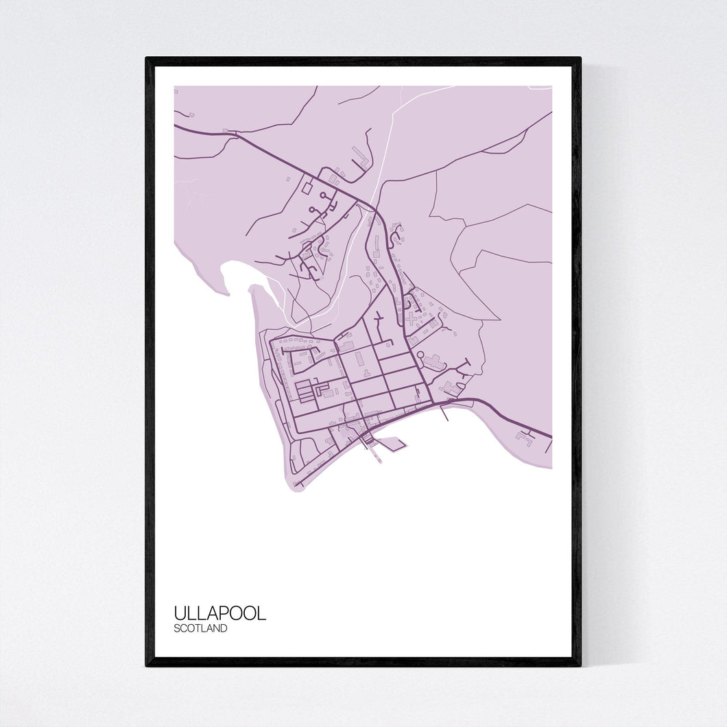 Ullapool Town Map Print