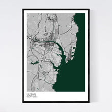 Load image into Gallery viewer, Ulsan City Map Print