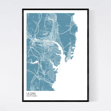 Load image into Gallery viewer, Ulsan City Map Print