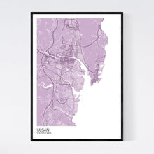 Load image into Gallery viewer, Ulsan City Map Print
