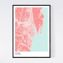 Load image into Gallery viewer, Ulsan City Map Print