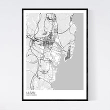 Load image into Gallery viewer, Ulsan City Map Print