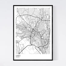 Load image into Gallery viewer, Umeå City Map Print