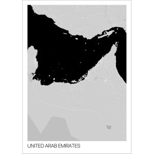 Map of United Arab Emirates, 