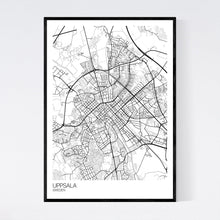 Load image into Gallery viewer, Uppsala City Map Print