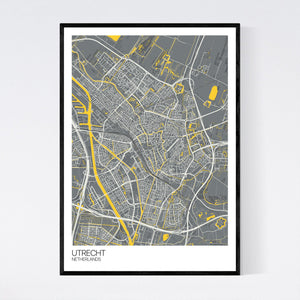 Utrecht City Map Print