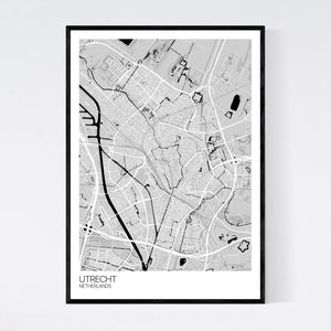 Utrecht City Map Print