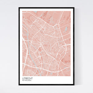 Utrecht City Map Print
