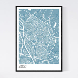 Utrecht City Map Print