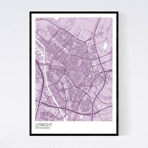 Utrecht City Map Print