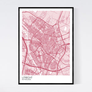 Utrecht City Map Print