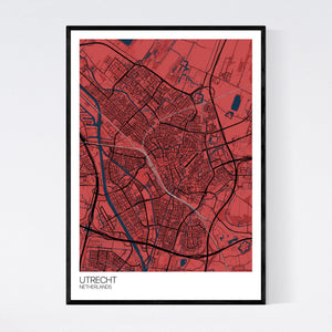 Utrecht City Map Print