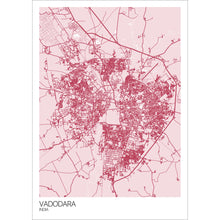 Load image into Gallery viewer, Map of Vadodara, India