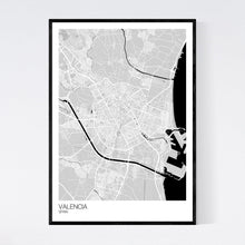 Load image into Gallery viewer, Valencia City Map Print