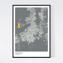 Load image into Gallery viewer, Valencia City Map Print