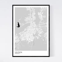 Load image into Gallery viewer, Valencia City Map Print