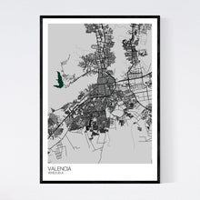 Load image into Gallery viewer, Valencia City Map Print