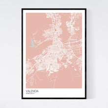 Load image into Gallery viewer, Valencia City Map Print