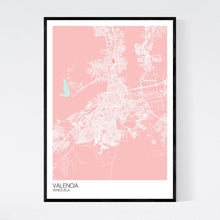 Load image into Gallery viewer, Valencia City Map Print
