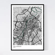 Load image into Gallery viewer, Valladolid City Map Print