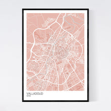 Load image into Gallery viewer, Valladolid City Map Print