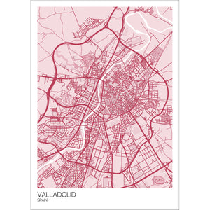 Map of Valladolid, Spain