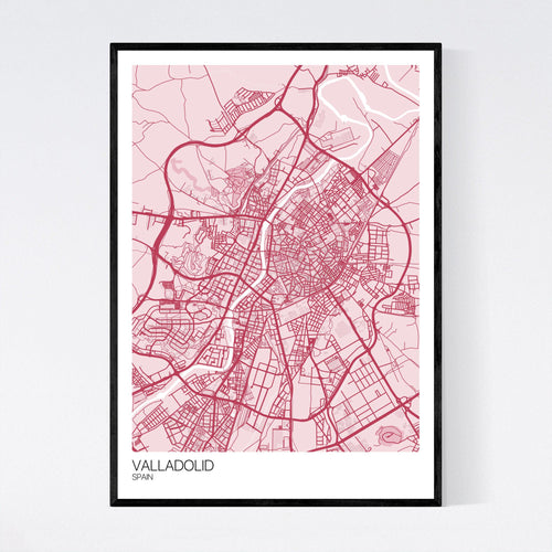 Map of Valladolid, Spain